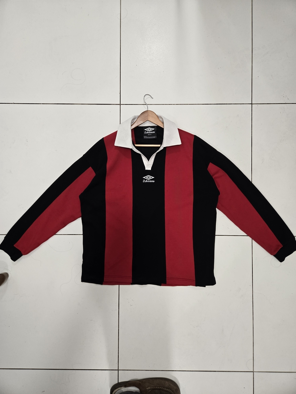 Umbro X D-Antidote Striped Soccer/Rugby Jersey Longsleeve Size XL